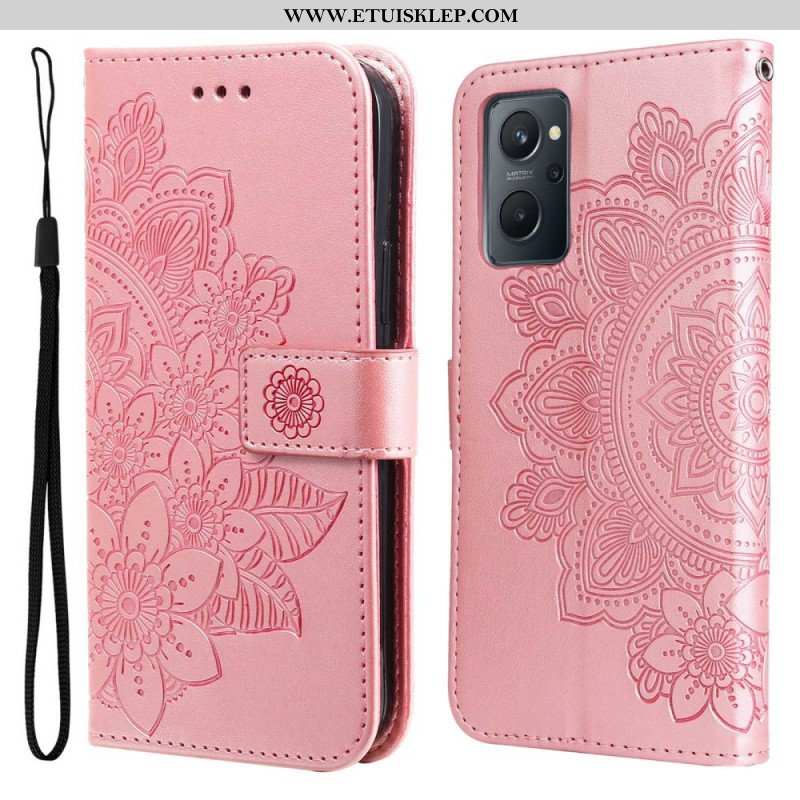 Etui Folio do Realme 9i Kwiaty Mandali